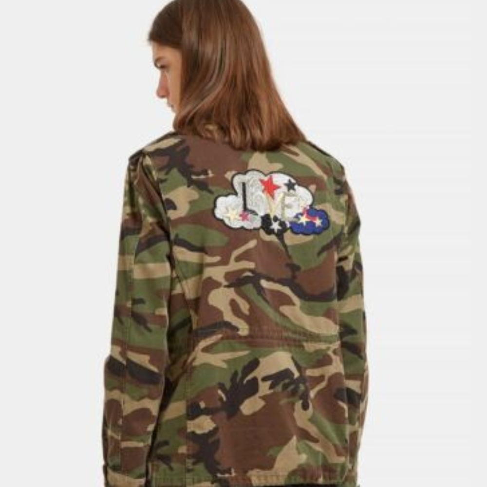 Saint Laurent Love Camo Jacket S